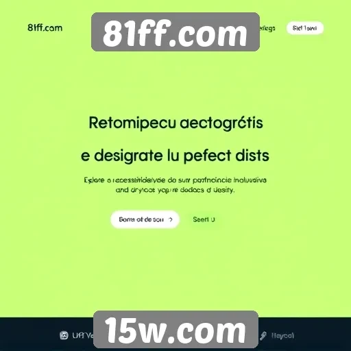 Acessibilidade e design do site 81ff.com